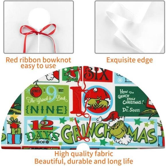 36 Inch Christmas Tree Skirt Decorations - Picture 3 of 5